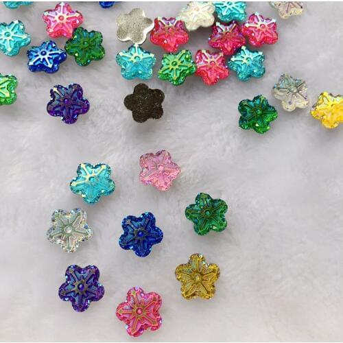 50pcs Star&Snowflake of eros rhinestone five star jewelry accessory crystal flat back rhinestone applique stones and crystals