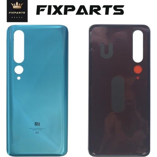 Back Glass Panel For Xiaomi Mi 10 Battery Cover Door Mi10 5G Rear Housing Glass Case Replacement For Xiaomi Mi 10 Battery Cover
