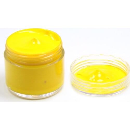 30ml yellow leather paint specially used for painting leather sofa, bags, shoes and clothes etc with good effect