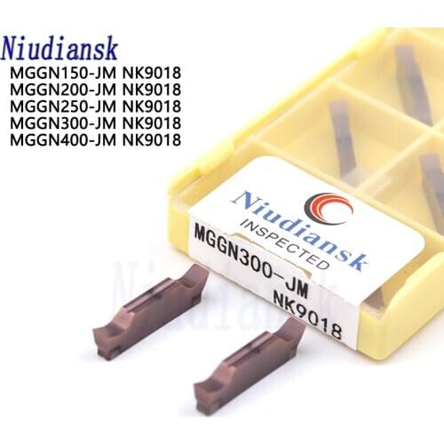 10PCS MGGN150 MGGN200 MGGN250 MGGN300 MGGN400-JM NK9018 Grooving Carbide Inserts CNC Lathe Tools Cutting Turning Tools