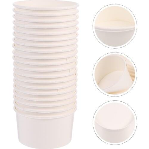 100Pcs 3oz Dessert Cups Disposable Ice Cream Pudding Cups Compact Snack Bowls