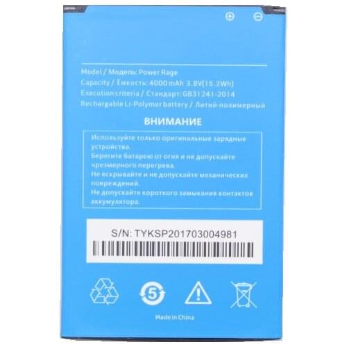 1x 4000mAh 15.2Wh Replacement Battery For Highscreen Power Rage PowerRage Batterie Bateria Batterij