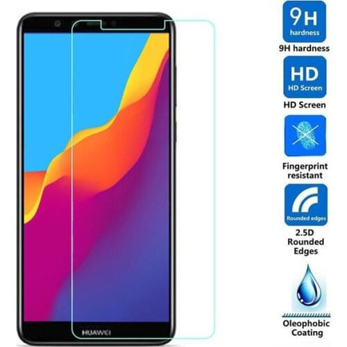 2.5D Tempered Glass For Huawei Y9 2018 Protective Film 9H Explosion-proof LCD Screen Protector For Huawei FLA-L22 FLA-LX2