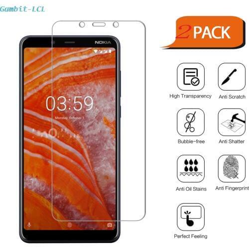 2PCS 2.5D 9H Premium Tempered Glass For Nokia 3.1 Plus 6" 3.1Plus Screen Protector Toughened protective film cover
