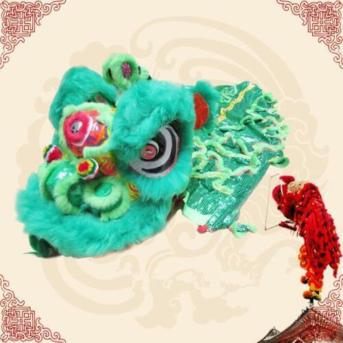 52cmx56cmx1.8m Wool Southern Lion For Two children Chinese Folk art Lion Dance festival celebration supplies new year party