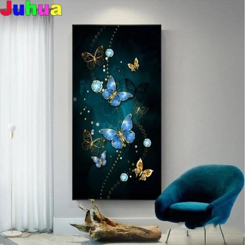 Butterfly Full Square/Round 5D Diamond Painting nordic Diamond Embroidery Mosaic art full decor Diamond stitch living room decor