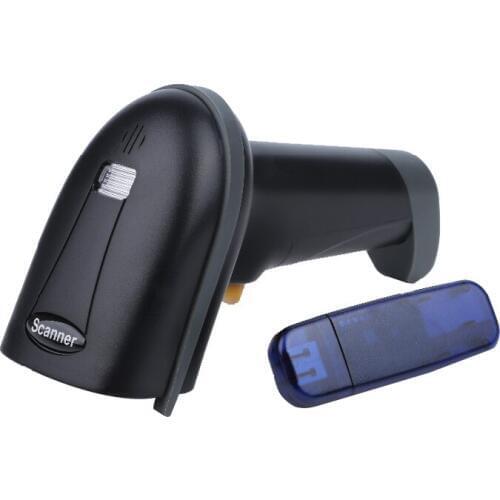 RZ Wireless Laser Barcode Scanner Long Range Cordless Bar Code Reader for POS