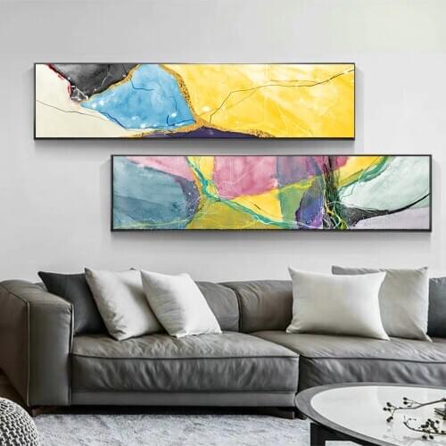 DDHH Large Wall Art Abstract Nordic Poster Color Art Home Decor Canvas Painting Poster Wall Picture For Living Room Bedroom