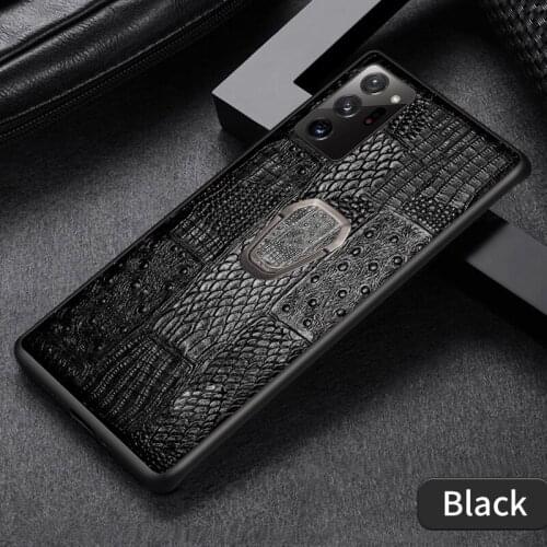 Phone case For Samsung Galaxy Note 20 plus Genuine Leather Cowhide 8 9 10 A10 A40 A7 2018 J5 J7 A5 A7 2017 mobile Bracket