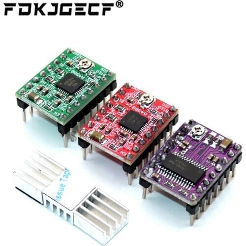 3D Printer Parts Stepstick A4988 DRV8825 Stepper Motor Driver Module With Heatsink Reprap Ramps 1.4/1.5/1.6 Control Board