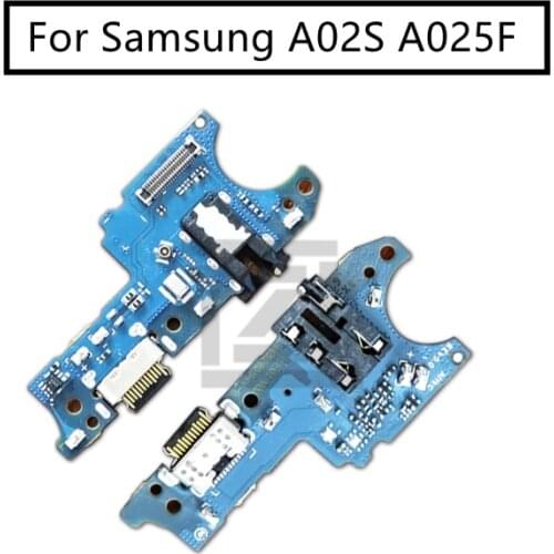 For Samsung A02S A025F USB Charger Port Dock Connector PCB Board Ribbon Flex Cable + Headphone Jack Audio Earphone repair Parts