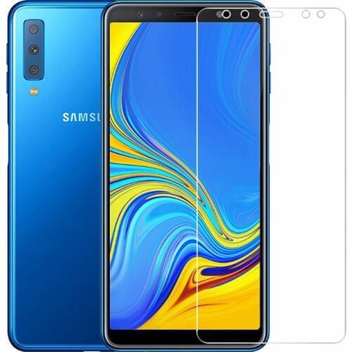 For Samsung Galaxy A7 2018 6" Tempered Glass Protective For SM-A750F/DS SM-A750FN/DS A750 Screen Protector Glass Film