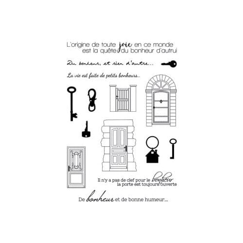 French Clear Stamps for Scrapbooking Transparent Silicone Rubber DIY Photo Album Decor 651