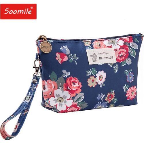 Cute Flower 3D printing Cosmetic Bag Travel Organizer Women Makeup Bag Zipper Make Up Pouch 2019 Organizer Beautician Makeup Bag