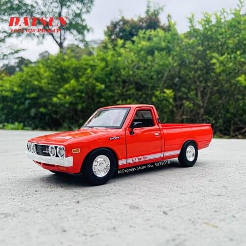 Maisto 1:24 Datsun 1973 620 pickup red conversion simulation alloy car model crafts decoration collection toy tools gift