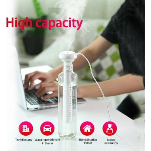 USB Portable Air Humidifier Diamond Bottle Aroma Diffuser Mist Maker For Home Office Humidification Detachable Humidifier