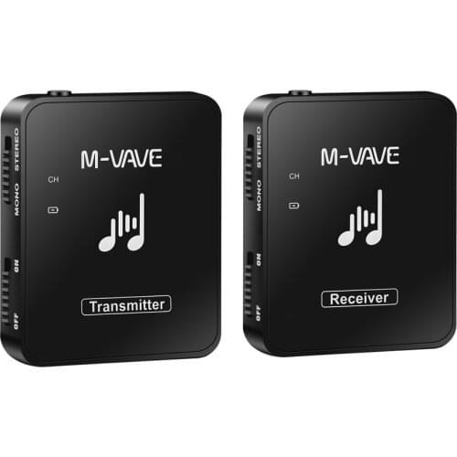 Cuvave 2.4G Wireless Earphone Monitor Rechargeable Transmitter receiver Support Stereo Mono and Phone Recording Function WP-10