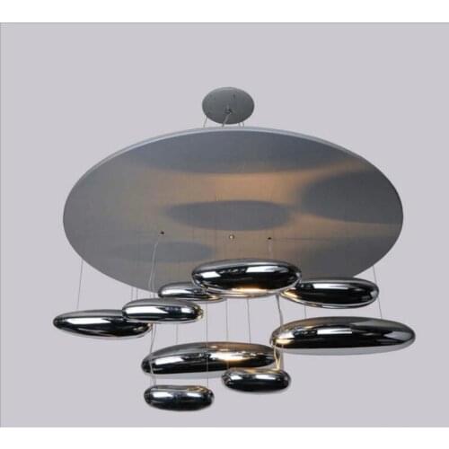 Non-standard modern living room atmosphere chandelier restaurant creative fluid mercury plated ball glass simple table top chand