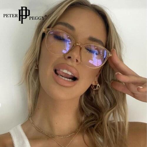 Ultralight Round Plastic Spectacles Frame Women Clear Optical Frames Fashion Round Transparent Lens 2021 New Trendy Eyeglasses