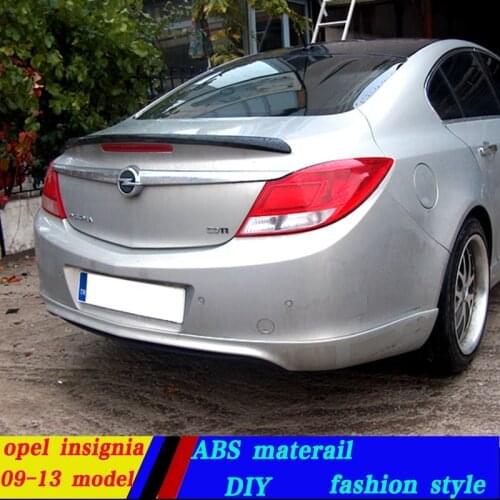 Sue for opel insignia spoiler 2009-2013 insignia lip spoiler High Quality ABS Material Car Rear Wing Primer Color Rear spoiler