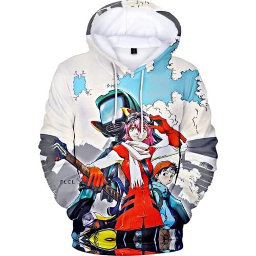 Anime Fooly Cooly hoodies Boy girls Hoodie Sweatshirts Fooly Cooly Sweatshirt 3D Print kids Clothes Causal Pullover Tracksuits