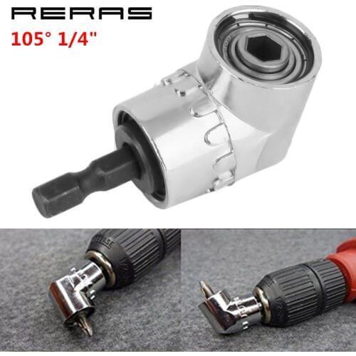 1/4 Inch Hex Shank Drill Bit Angle Driver 105 Degree Adjustable Angle Driver Screwdriver Parts Sent of tools Accessories 1/4"