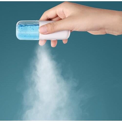 Usb Nano Spray Hydrating Face Humidifier 30ml Face Steamer Moisturizing Nebulizer Portable Handheld Cooling Beauty Instrument