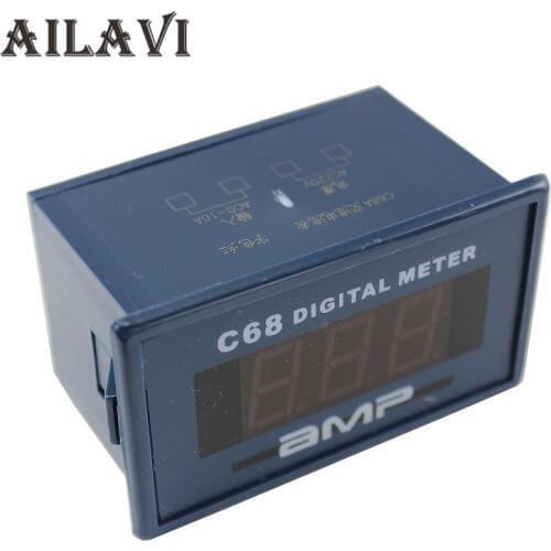 High Quality C68A Three digits 0.56" AC 0-10A Ammeter Meter AMP Red LED Digital Display Amperemeter
