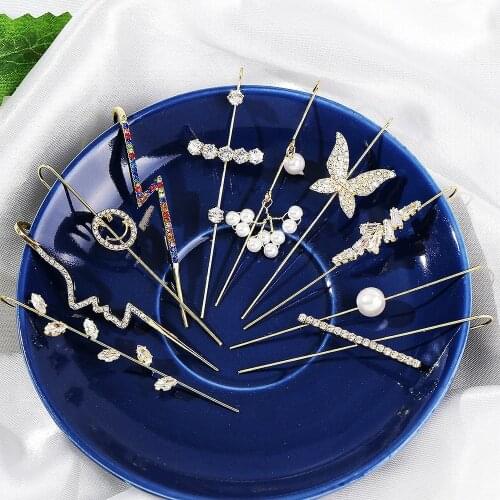 New Luxury Hook Earring Crystal Geometry Long Earrings for Women Ear Clip Ear Wrap Statement Boho Fashion Cuff Earrings Gifts