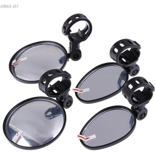 2Pcs Bicycle Rearview Mirrors Handlebar Mirrors Cycling Rear View MTB Bike Silicone Handle Rearview Mirror 70*50mm