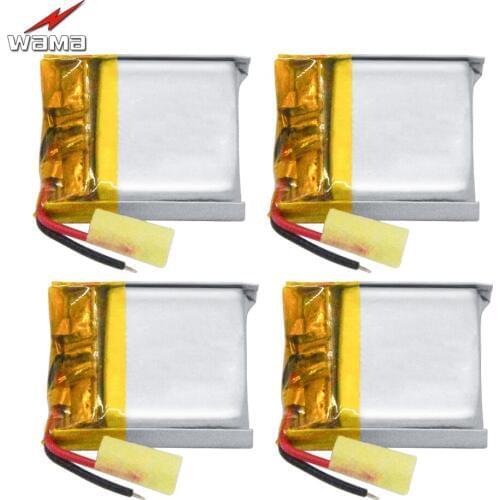 4pcs/lot WAMA 602020 3.7V Li-polymer Rechargeable Battery Over-charge Protected PCB for Bluetooth Speakers Headphones