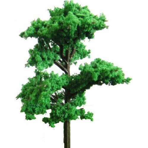 4cM-12CM green Plastic scale street model Trees for Train Railway Architecture Scenery HO N OO layout