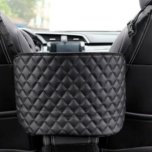 Car PU Leather Storage Bag Durable Pocket Interior Goods Organizer Multifunction High Quality Handbag Back Storage Pocket