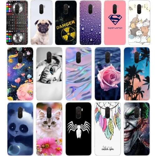 W For Xiaomi Pocophone F1 Case Xiaomi Poco F1 Case Silicone Soft TPU Phone Case For Xiaomi Pocophone F1 Global F 1 Case Cover