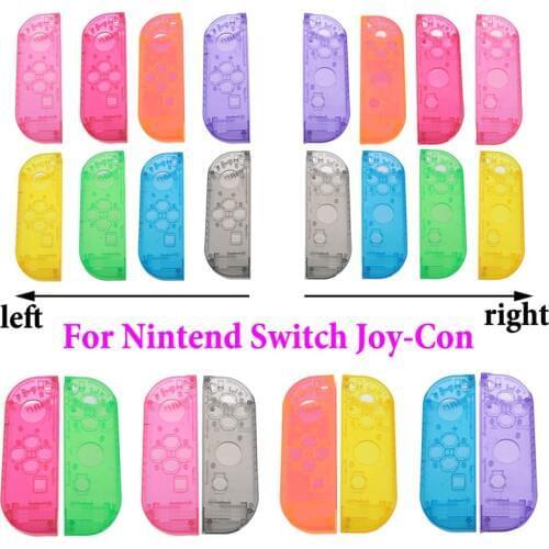 Cltgxdd For Joy-con Transparent Shell for Nintend Switch NS Controller DIY Replacement Housing Shell Right Left Case Button