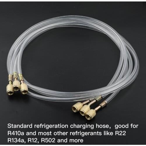 Fluorine Tube Refrigeration Detection Filling Tube Transparent 90cm Power Tool Parts Air Conditioning Fluorine Refrigerant HOWHI