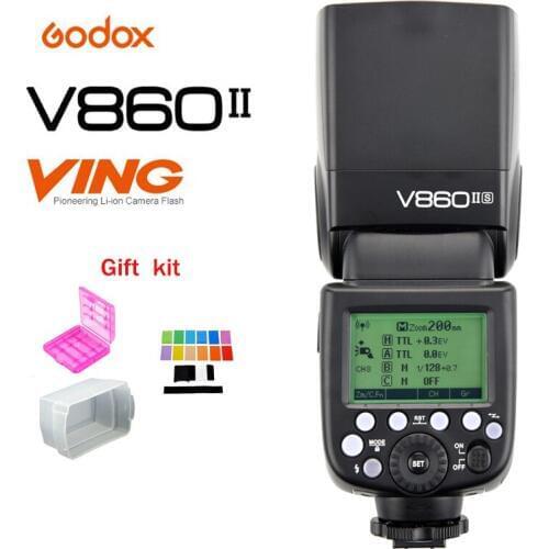 Godox Ving V860II V860IIS TTL GN60 Flash Speedlite HSS 1/8000 with Li-ion Battery for Sony DSLR A7R A7RII A58 A99 A6000 DSLR