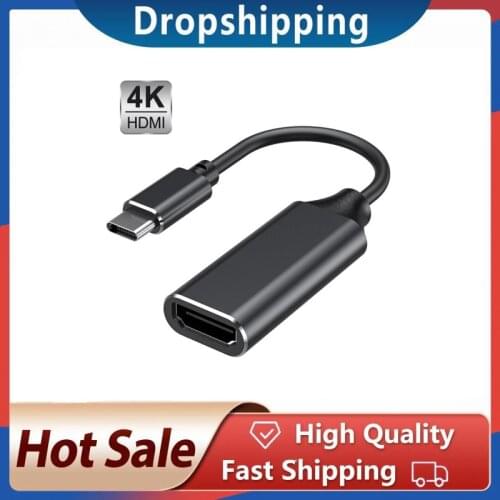 USB 3.1 4K Converter For PC Tablet Mobile Phone USB-C HDMI Adapter Video Cables USB-C Type C To HDMI-compatible HD TV Adapter
