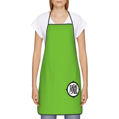 Kanji Gohan Piccolo Kitchen oil resistant wreath Anime Comic kitchen apron school for Women 72*52cm