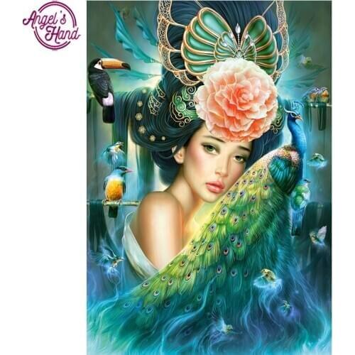 5D DIY square Diamond Painting animal Resin Diamond Painting Cross Stitch Beautiful peacock Needlework Home Decorative