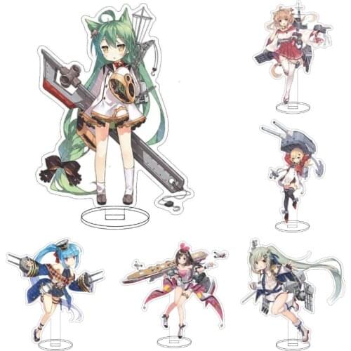 2021 Hot Game Anime Azur Lane Cosplay Acrylic Action Figure Azur Lane Stand Model Plate Desk Decoration Toy Gift For Friend