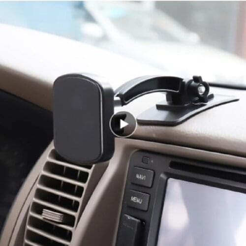 Car Mobile Phone Holder Adjustable Paste Magnet Magnetic 360 Degree Rotating Suitable For Smart Phones Below 6 Inches Dashboard