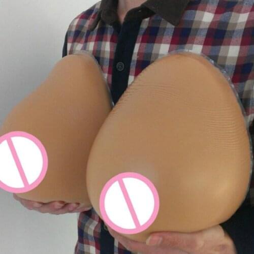 New 6KG/Pair Big Silicone Breast Forms Soft Boobs False Breast Crossdresser Transgender Enhancer Drag Queen Mastectomy Shemale