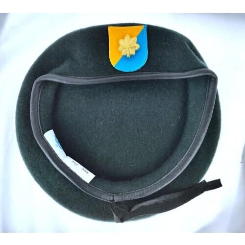 New US Army 8th Special Forces Group Wool Green Beret MAJOR DEVICE BADGE INSIGNIA Military Hat Cap 1963~1972