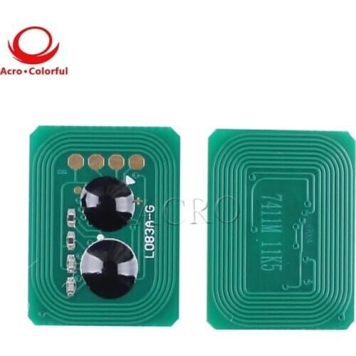 One set 44318620 44318619 44318618 44318617 Toner reset chip for OKI ES7411dn ES3032a3 EU laser printer cartridge