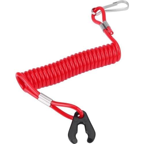 Motor Engine Switch Lanyard Kill Stop Red Plastic 2pcs Boat Outboard Key Waterproof