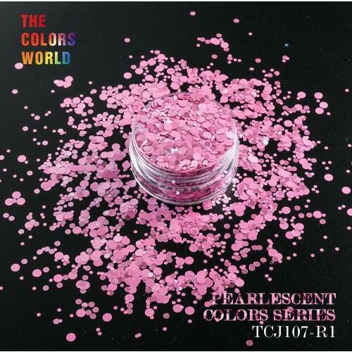 Pearlescent Rose Pink Crystal Metallic luster Color for Nail Glitter nail art decorations makeup facepainting polish nail gel