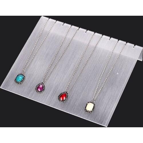 1-Piece Necklace Display Stand 12 Slots Necklace Exhibition Stand Jewelry Shelf