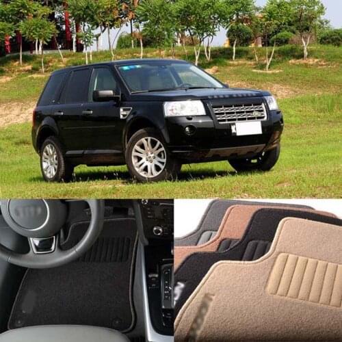 5PCS Premium Auto Fabric Nylon Anti-slip Floor Mats Carpet For Land Rover Freelander 2
