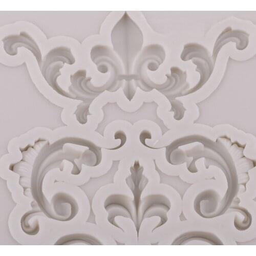 Relief Lace Border Silicone Fondant Mould Cake Border Decor Sugar Paste Mold